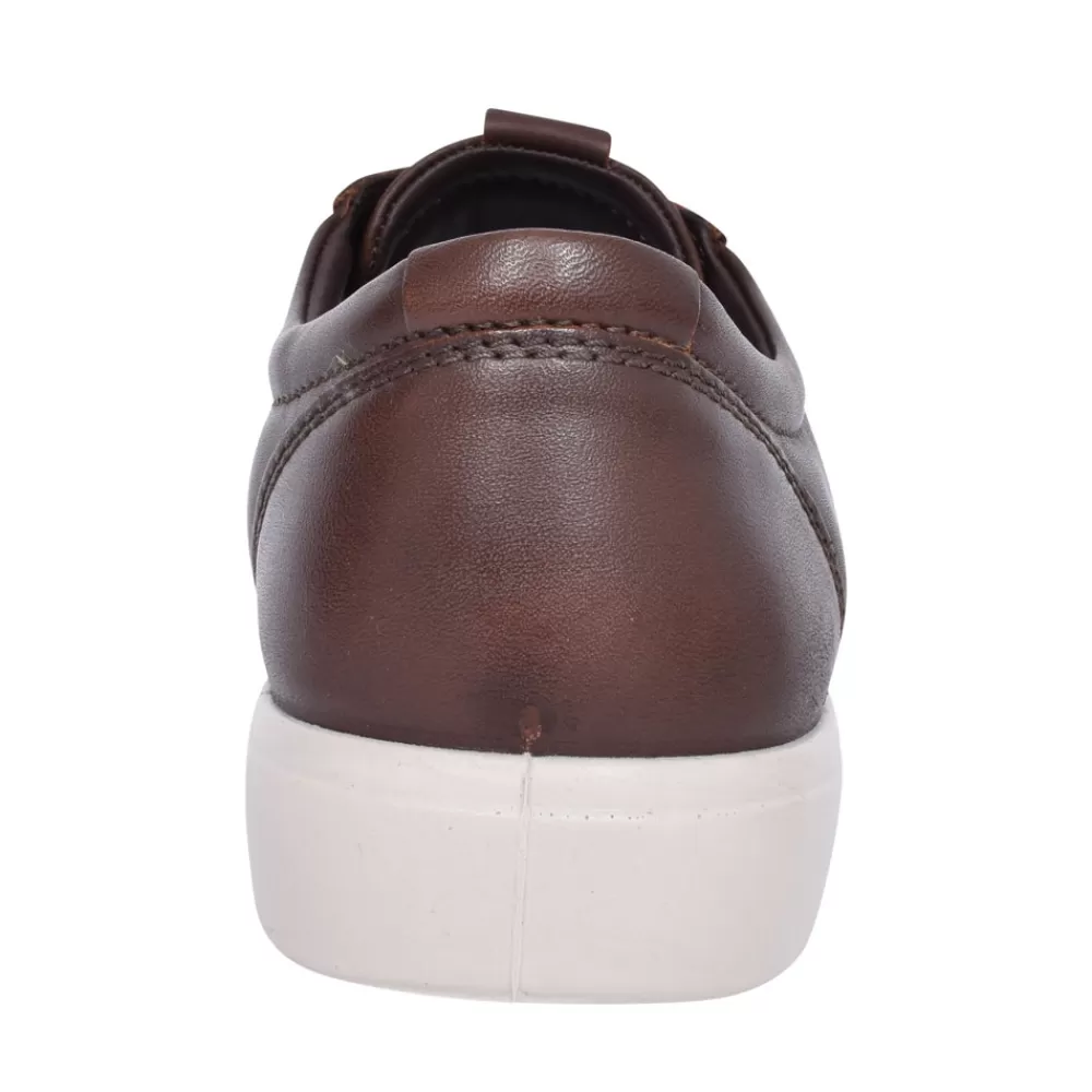 Mens ECCO 470144 Soft 7 Casual Laced Shoe For Men In Tan