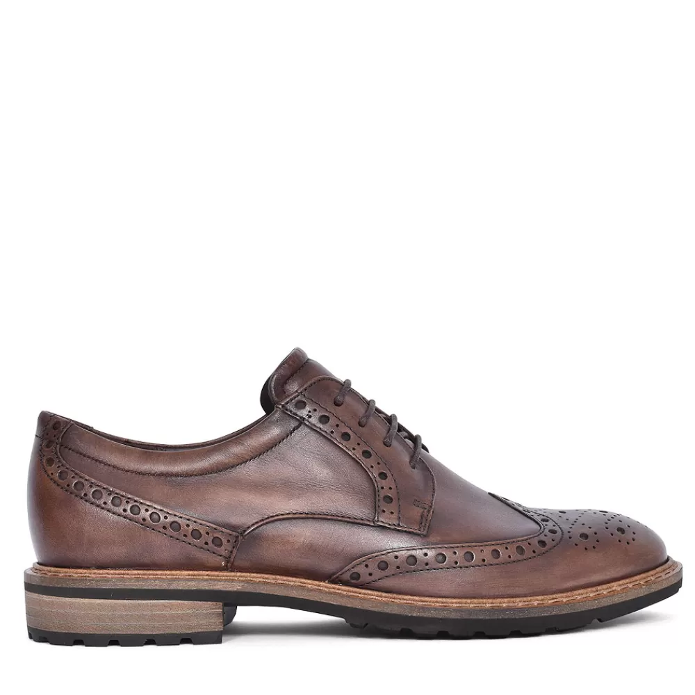 Mens ECCO 640314 Vitrus I Brogue Shoe For Men In Dark Brown
