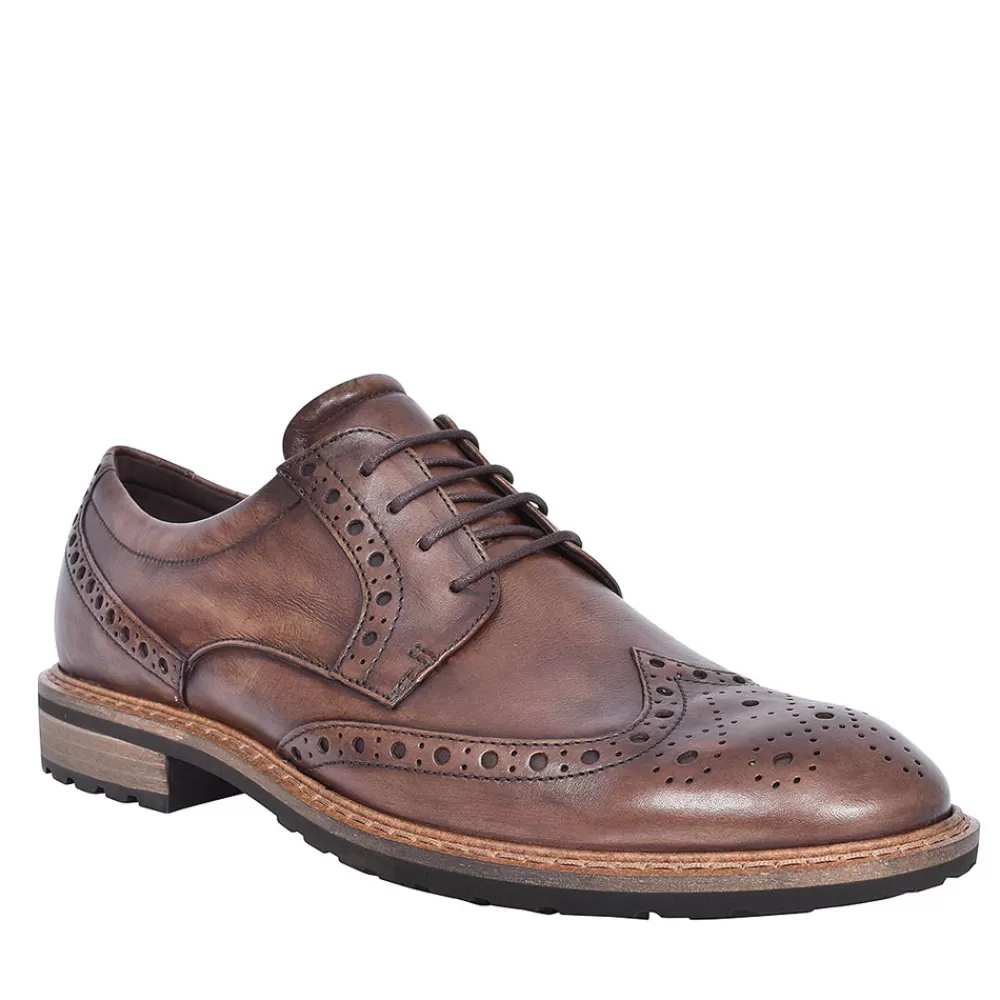 Mens ECCO 640314 Vitrus I Brogue Shoe For Men In Dark Brown