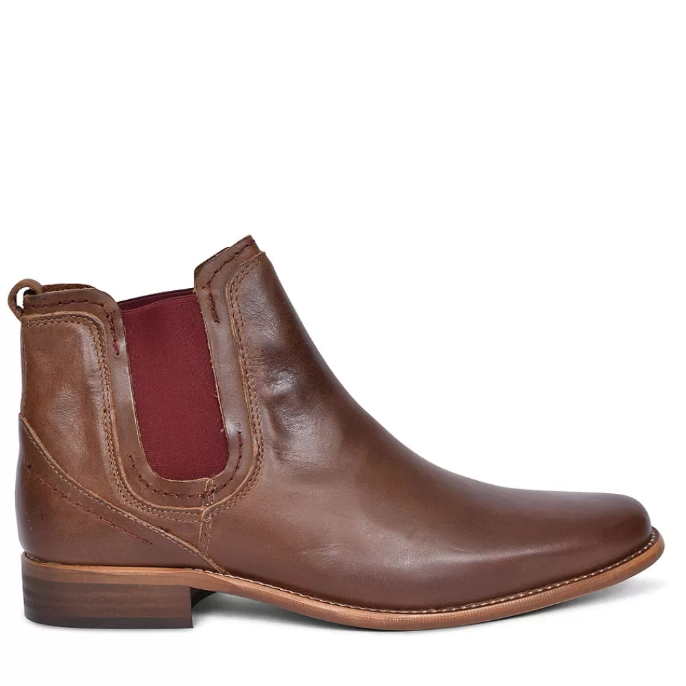 Mens ESCAPE Austin Chelsea Slip On Boot For Men In Oak