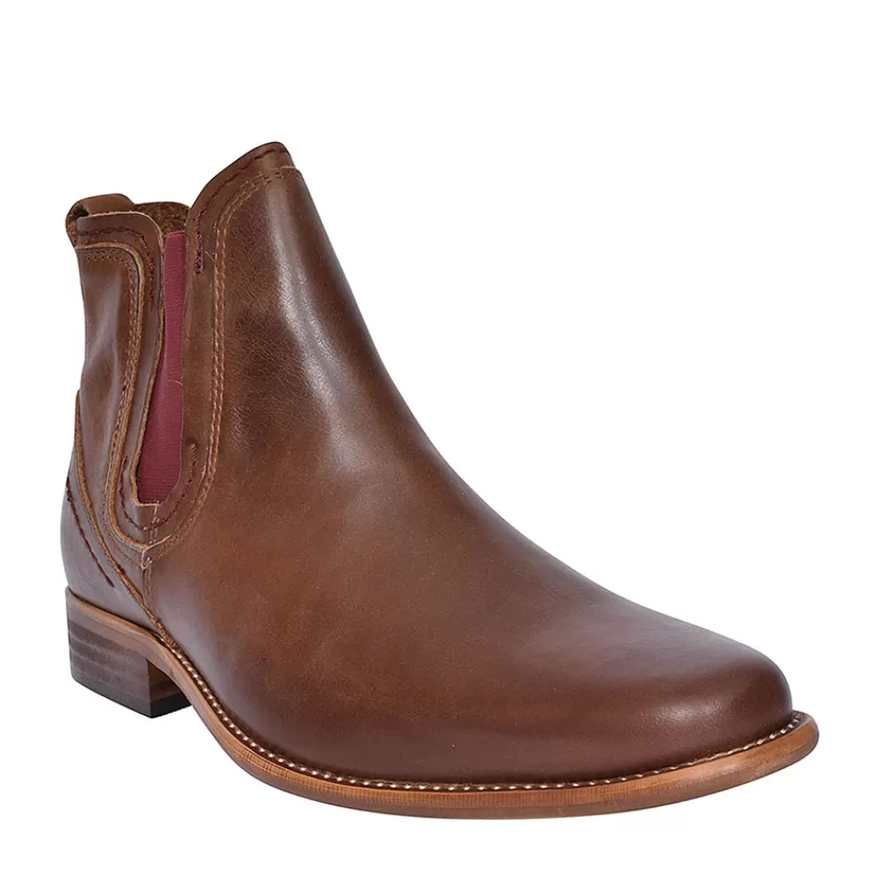Mens ESCAPE Austin Chelsea Slip On Boot For Men In Oak