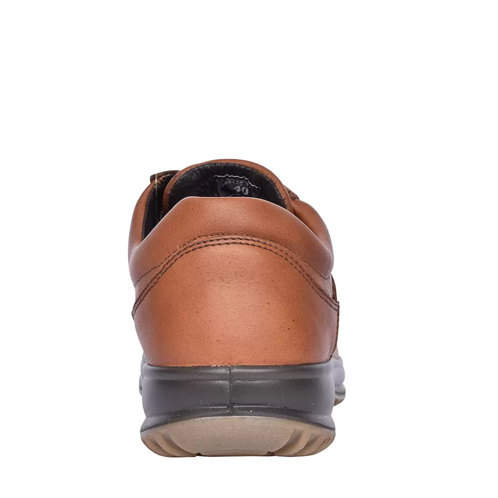 Mens GRISPORT Bmg050 Livingston Tan Laced Walking Shoes For Men In Tan