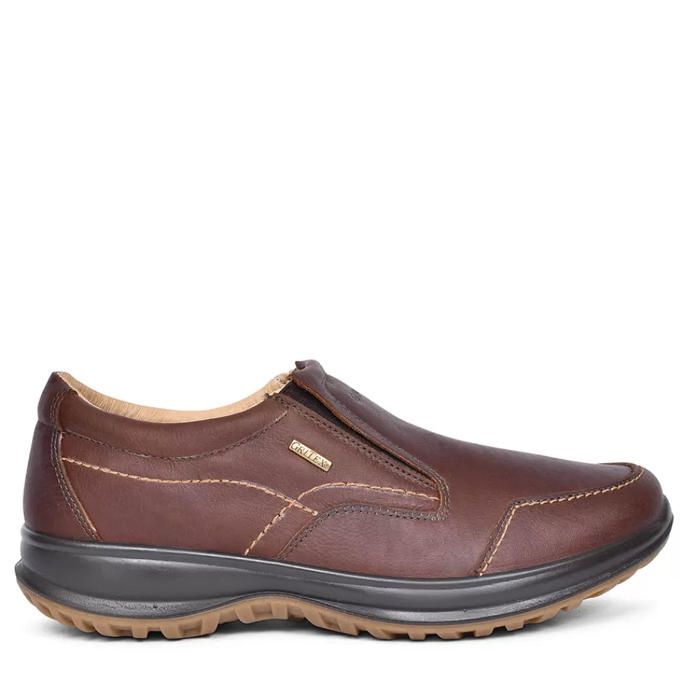Mens GRISPORT Bmg057 Melrose Slip On Walking Shoes For Men In Brown
