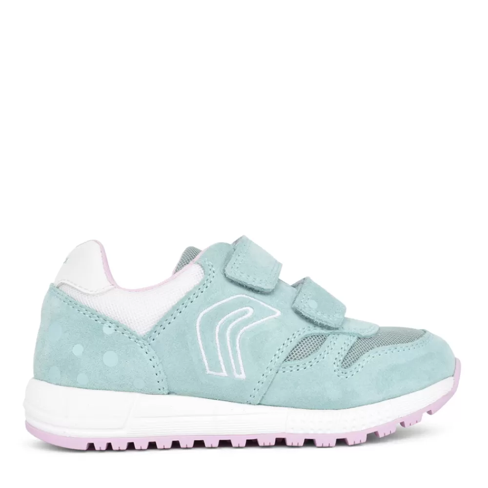 Kids GEOX Girls B023Za Alben Velcro Trainer In Mint