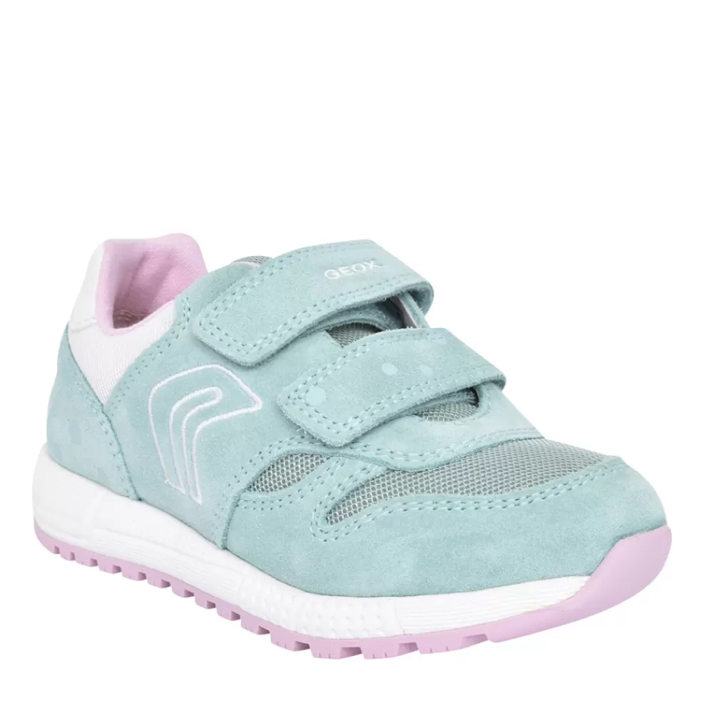 Kids GEOX Girls B023Za Alben Velcro Trainer In Mint