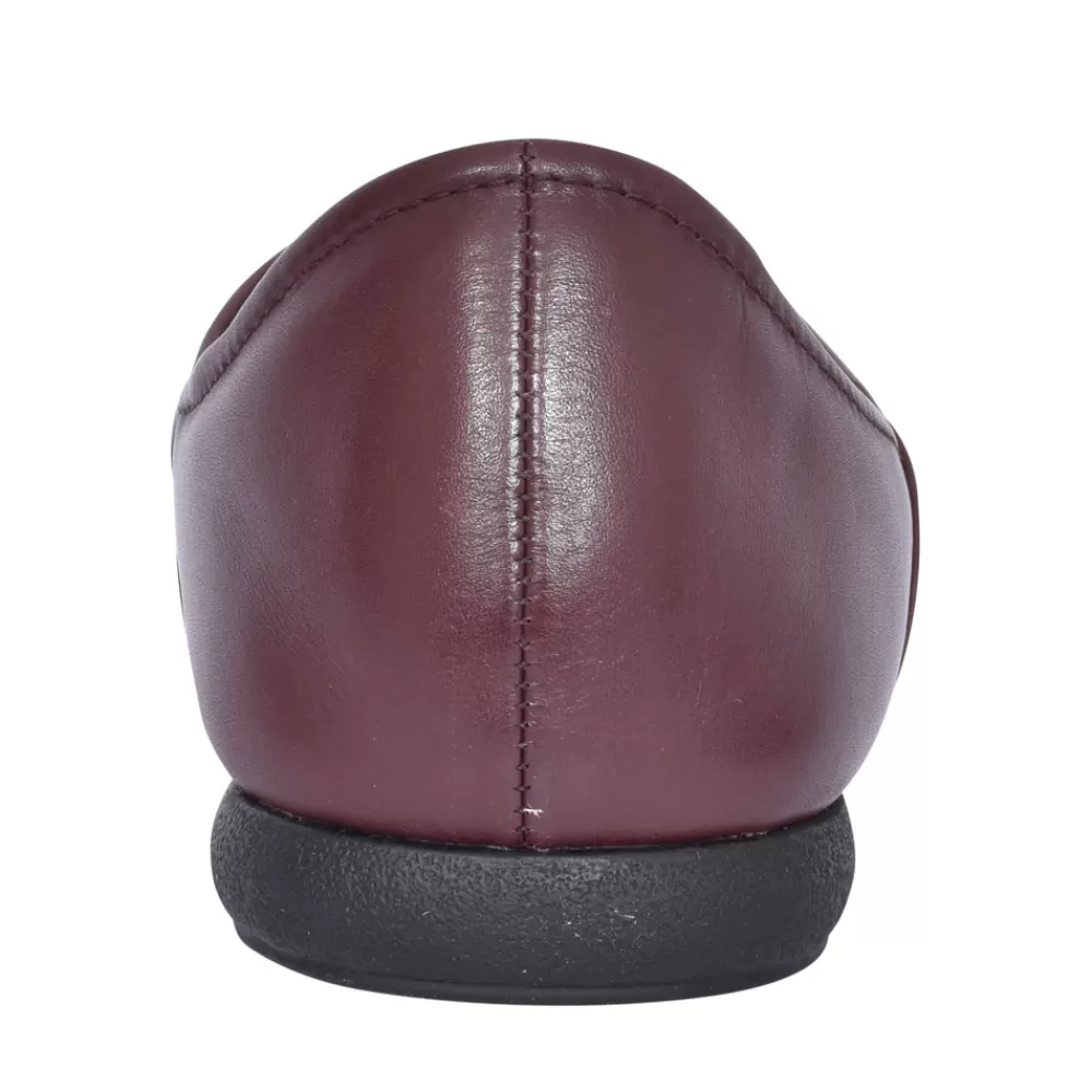 Mens CLARKS Harston Elite Leather G Fit Slipper For Men In Burgandy