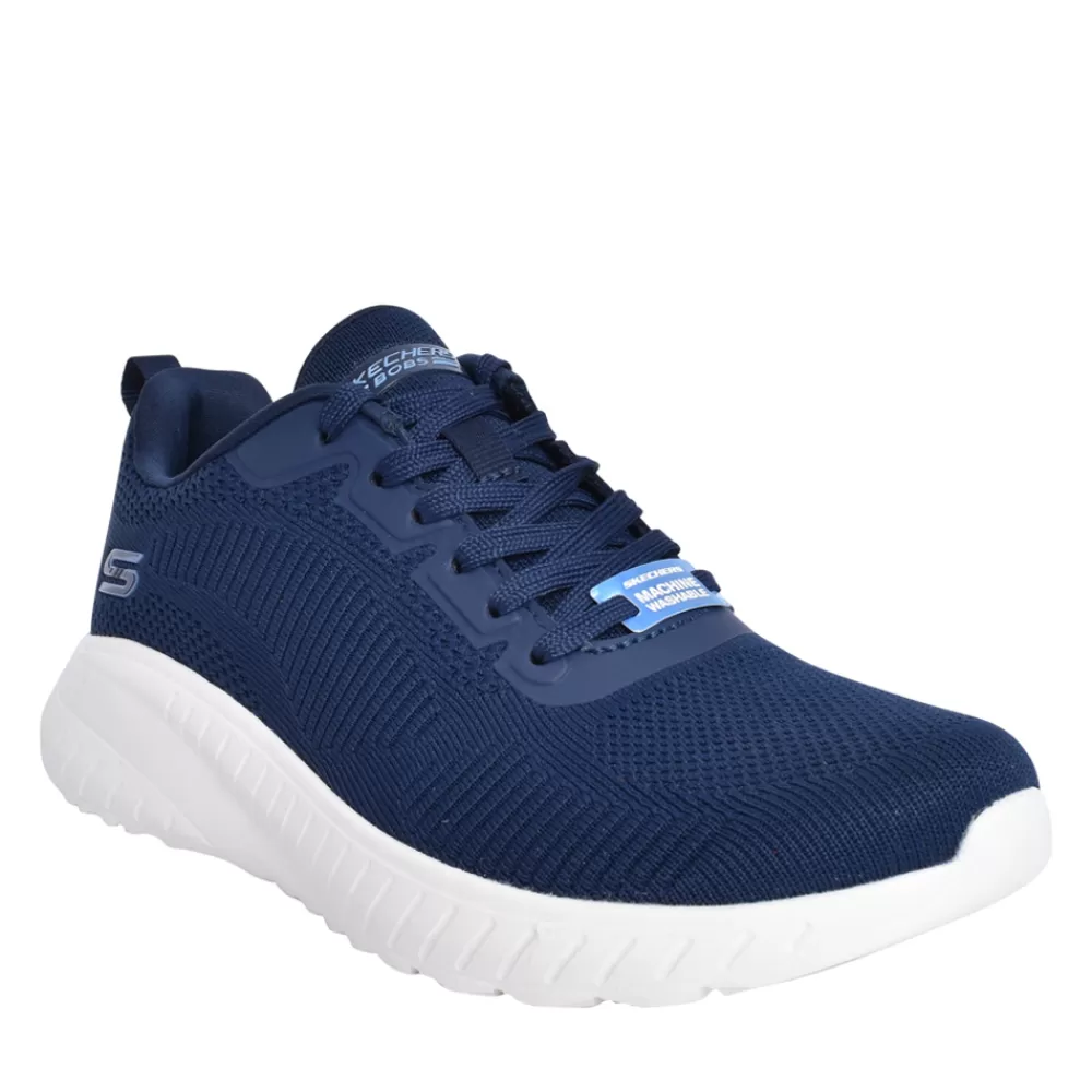 Ladies SKECHERS Ladies 117209 Bobs Sport Squad Trainer In Navy