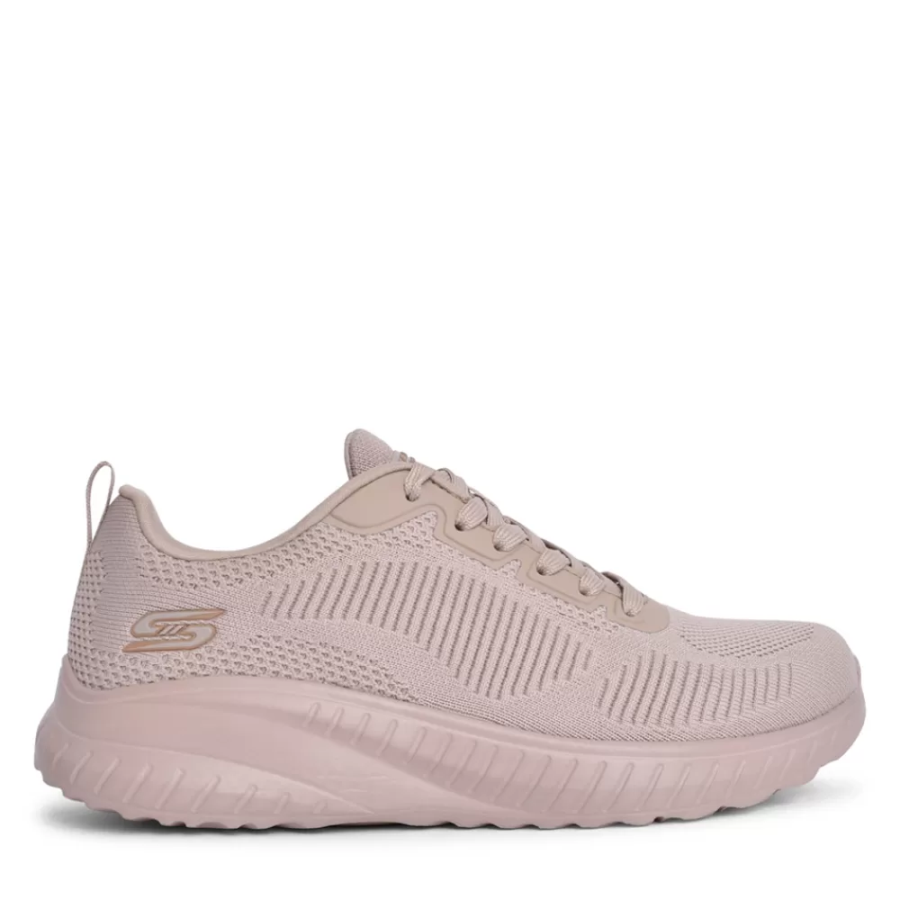 Ladies SKECHERS Ladies 117209 Bobs Sport Squad Trainer In Nude