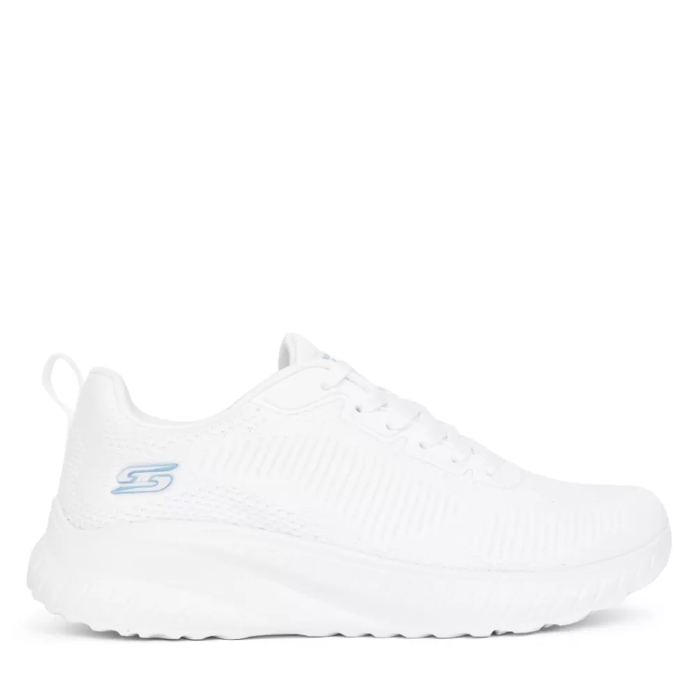 Ladies SKECHERS Ladies 117209 Bobs Sport Squad Trainer In Off White