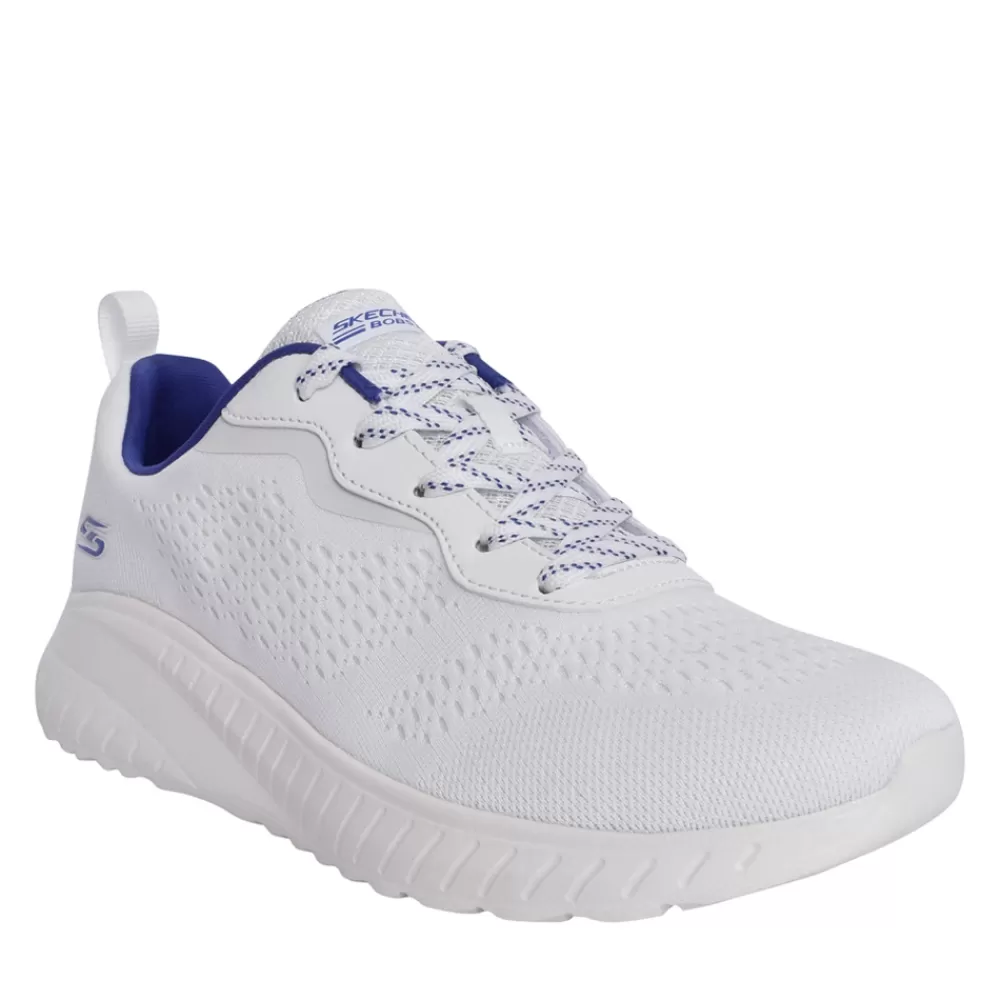 Ladies SKECHERS Ladies 117227 Bobs Squad Chaos Trainer In Off White