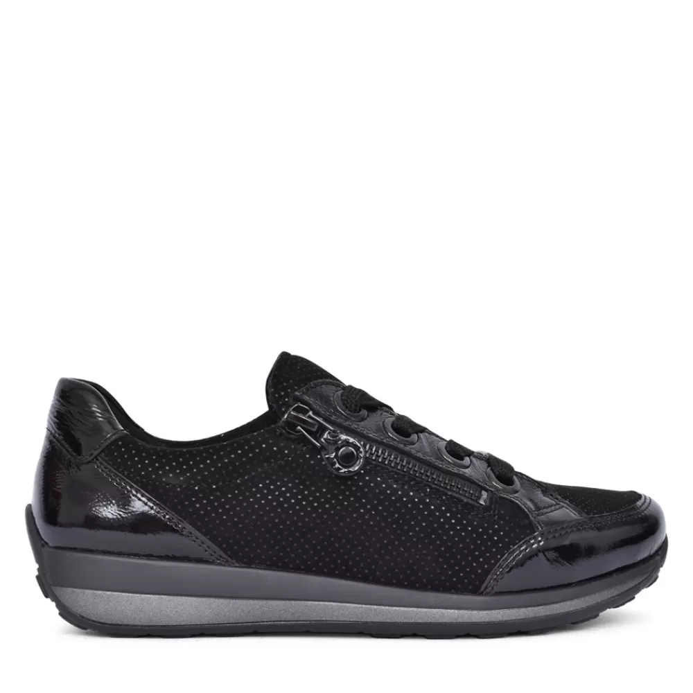 Ladies ARA Ladies 12-44587 Osaka-Highsoft Laced Shoe In Black