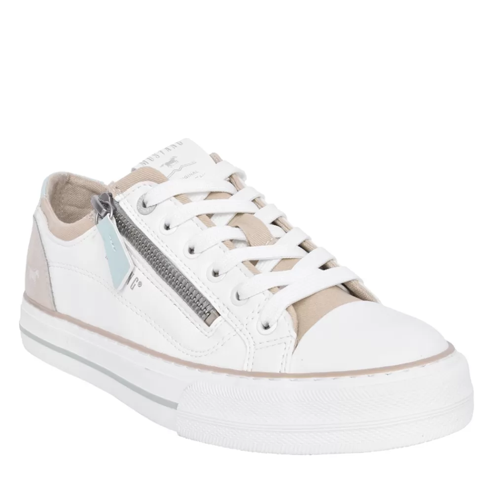 Ladies MUSTANG Ladies 1272310 Trainer In Beige