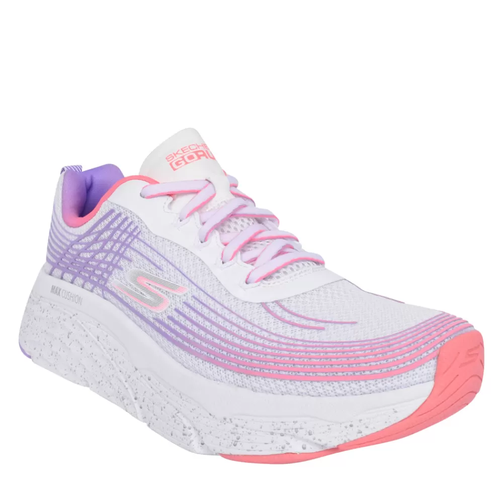 Ladies SKECHERS Ladies 128563 Max Cushioning Elite Trainer In White