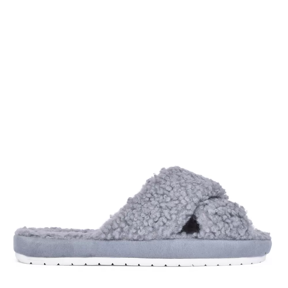 Ladies SKECHERS Ladies 167236 Cozy Slide Mule Slipper In Grey