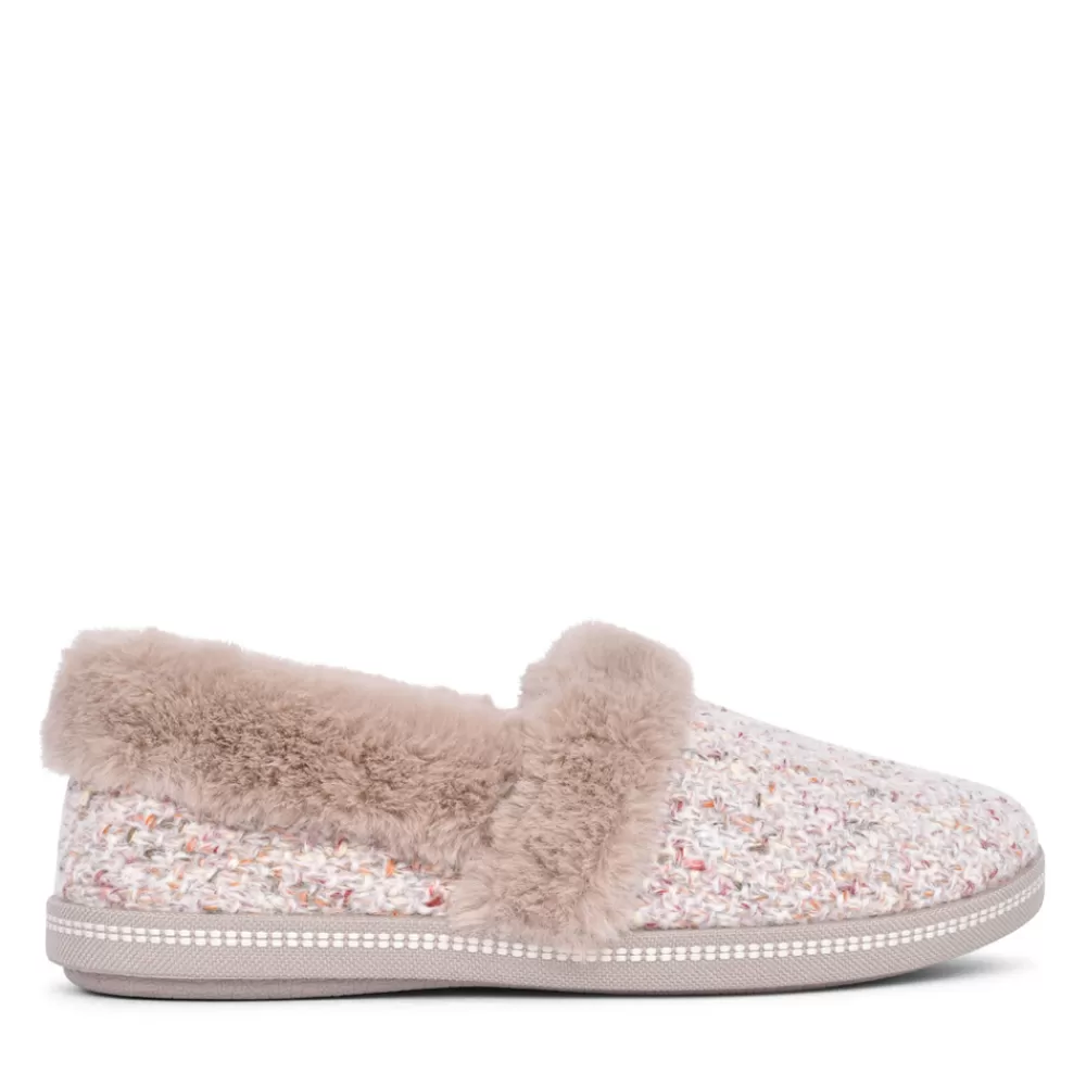 Ladies SKECHERS Ladies 167629 Cozy Campfire Slipper In Taupe