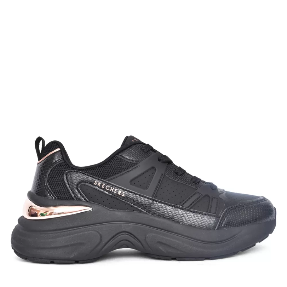 Ladies SKECHERS Ladies 177576 Hazel Laced Trainer In Black