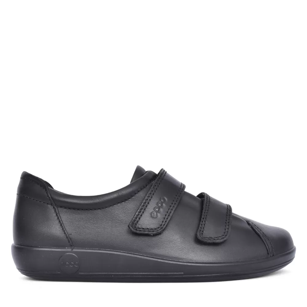 Ladies ECCO Ladies 206513 Soft 2.0 Trainer In Black