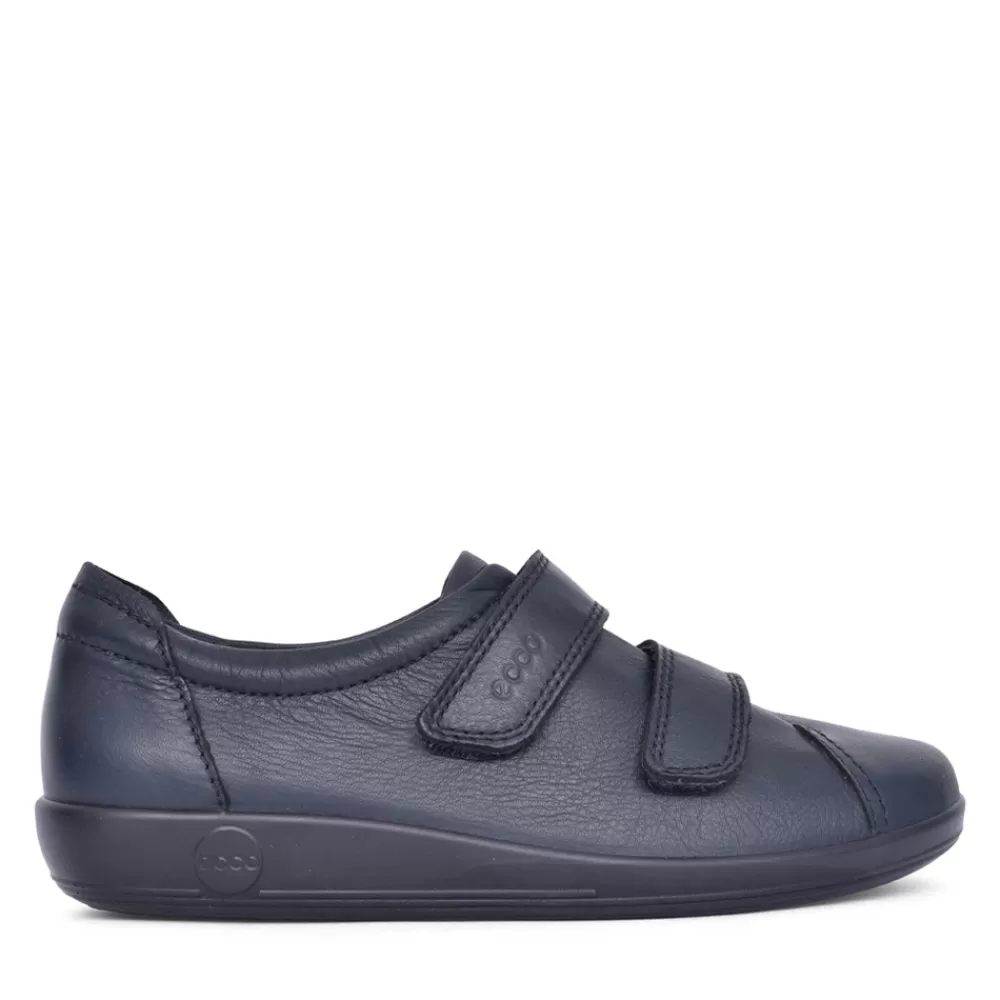 Ladies ECCO Ladies 206513 Soft 2.0 Trainer In Navy