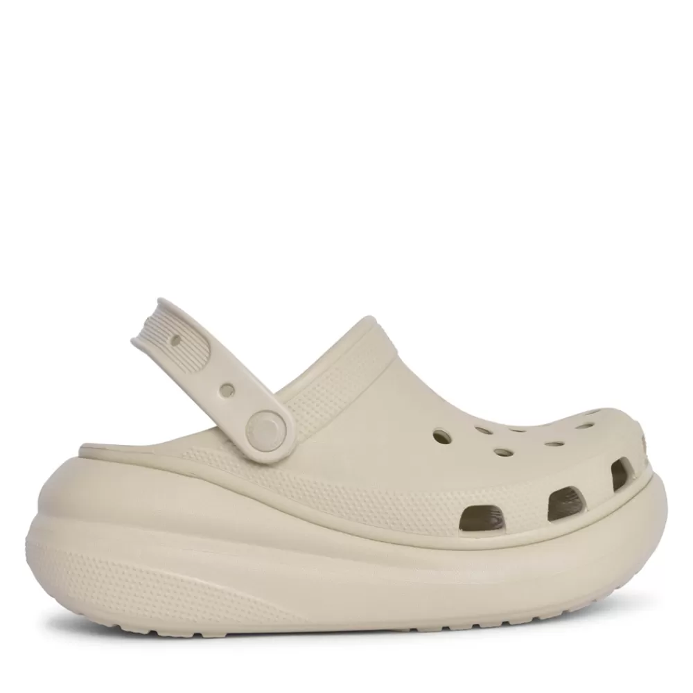 Ladies CROCS Ladies 207521 Classic Crush Clog In Cream