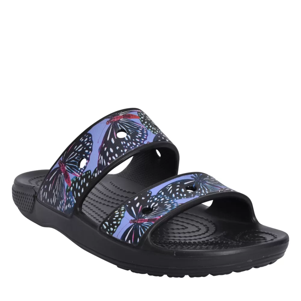 Ladies CROCS Ladies 208246 Classic Butterfly Sandal In Black