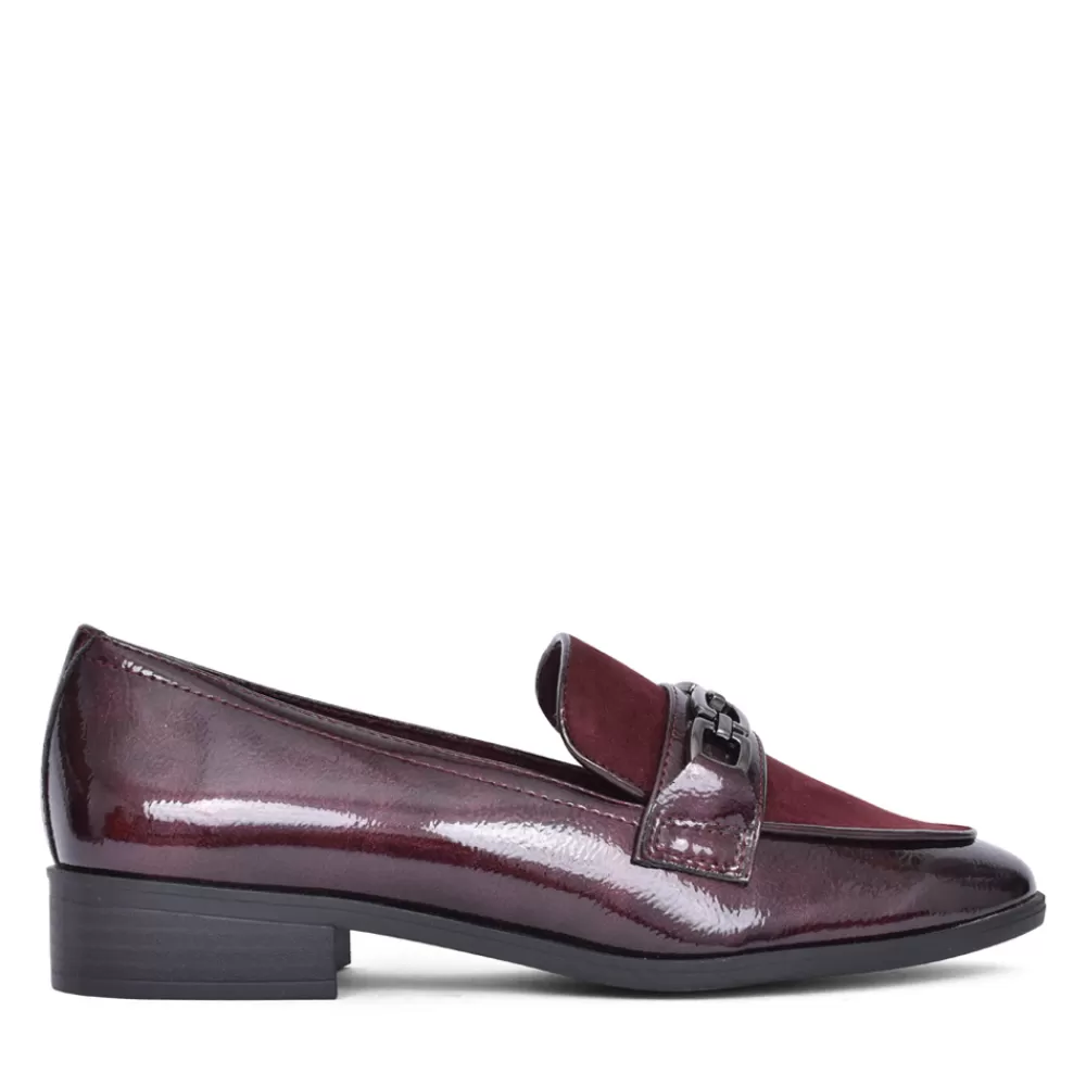 Ladies MARCO TOZZI Ladies 2-24306 Slip-On Shoe In Burgandy