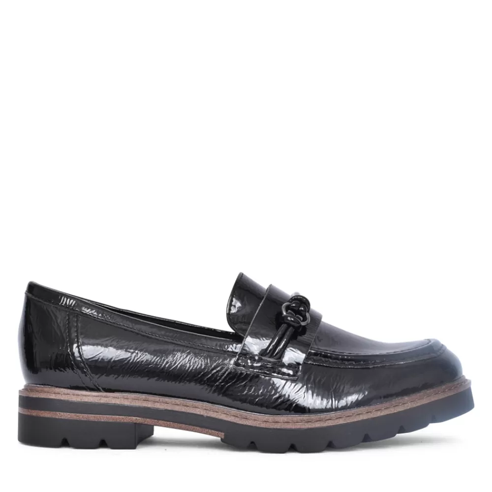 Ladies MARCO TOZZI Ladies 2-24704 Loafer In Black Patent