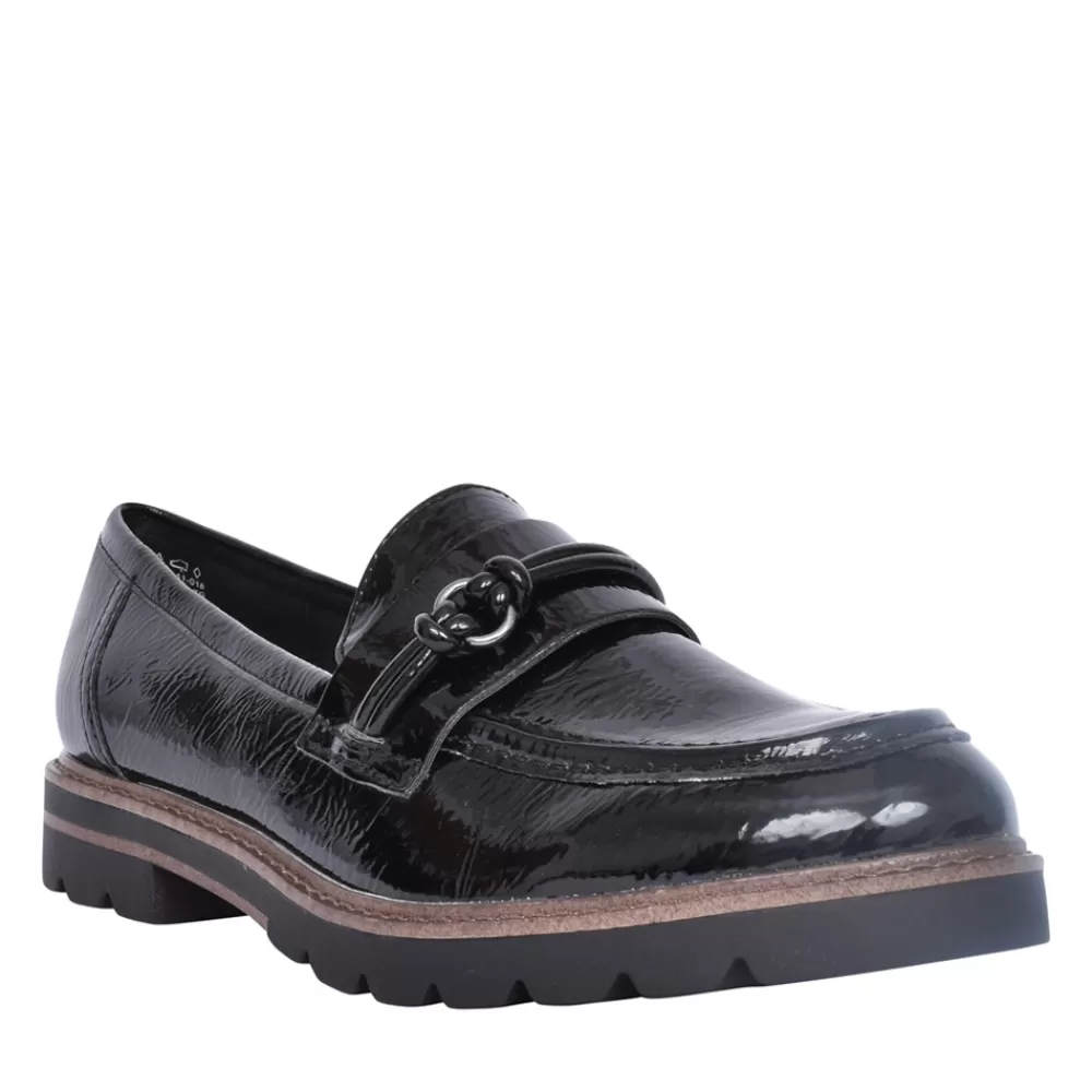 Ladies MARCO TOZZI Ladies 2-24704 Loafer In Black Patent