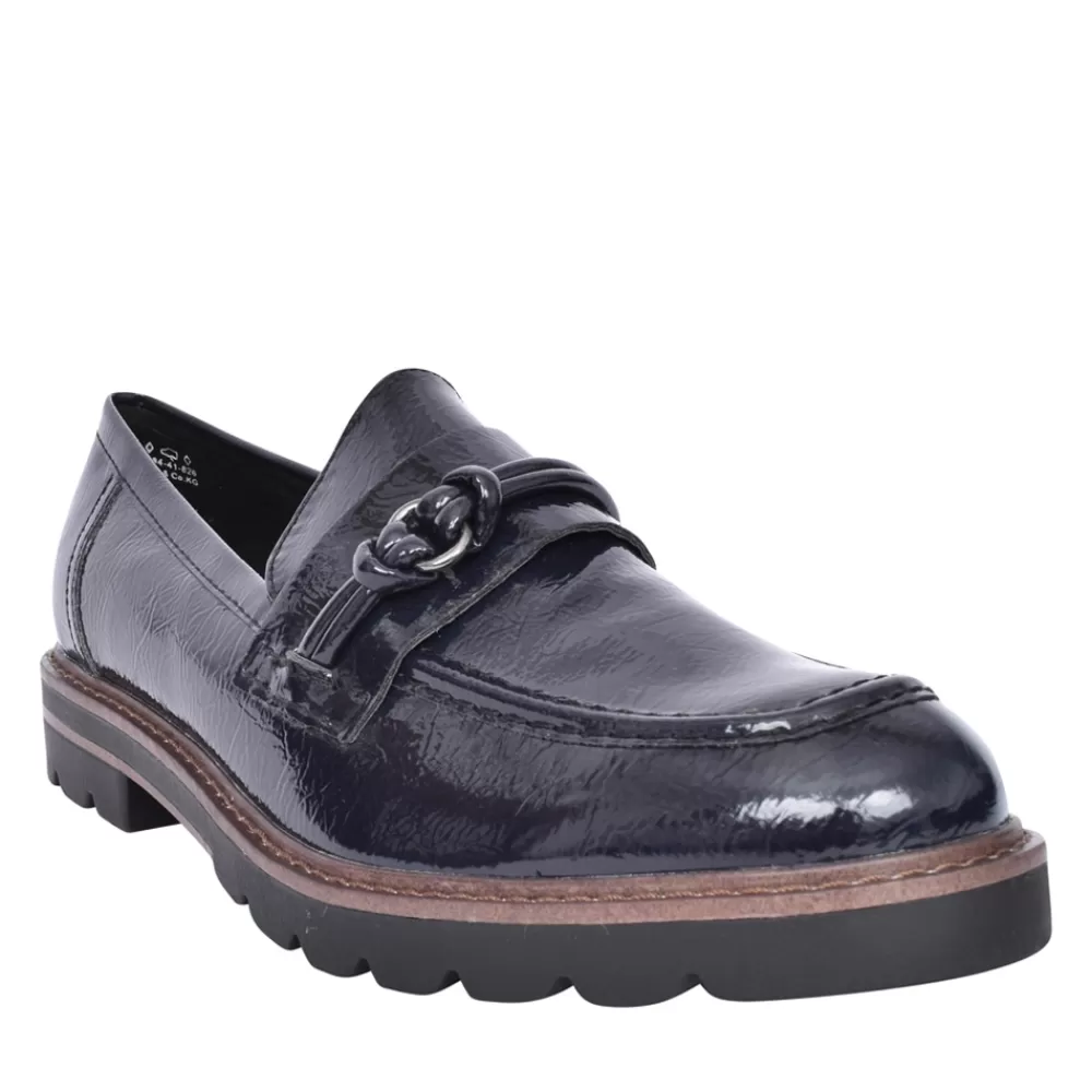 Ladies MARCO TOZZI Ladies 2-24704 Loafer In Navy Patent