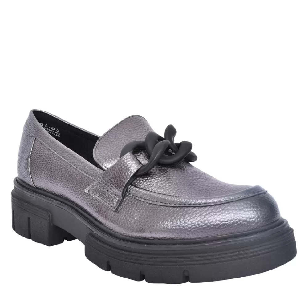 Ladies MARCO TOZZI Ladies 2-24705 Platform Shoe In Pewter