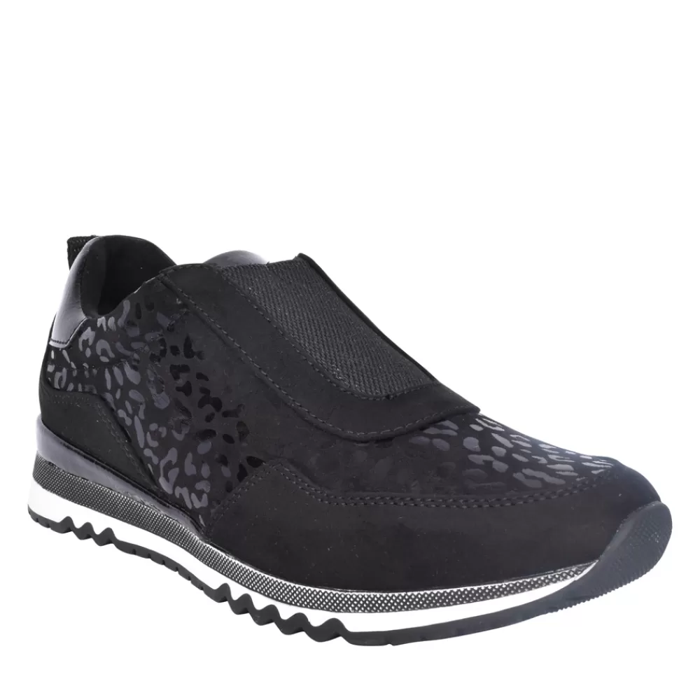 Ladies MARCO TOZZI Ladies 2-24715 Slip-On Trainer In Black