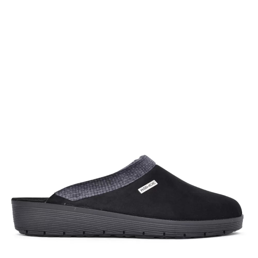 Ladies ROHDE Ladies 2336 Roma Mule Slipper In Black