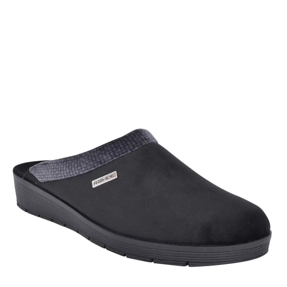 Ladies ROHDE Ladies 2336 Roma Mule Slipper In Black