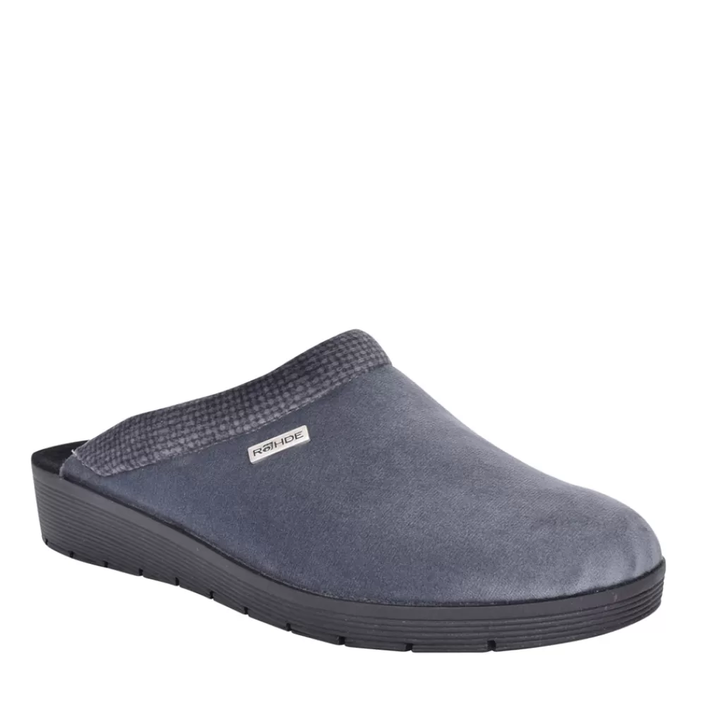 Ladies ROHDE Ladies 2336 Roma Mule Slipper In Grey