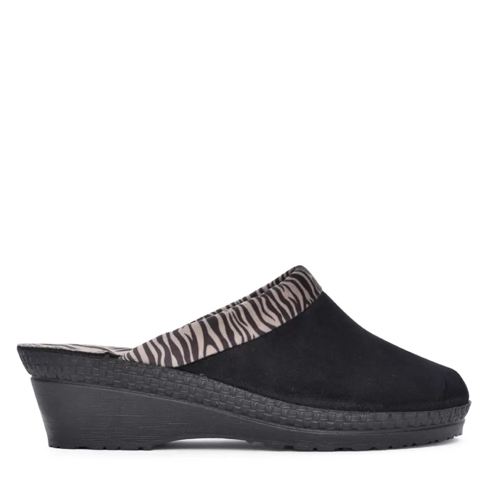 Ladies ROHDE Ladies 2465 Neustadt Mule Slipper In Black