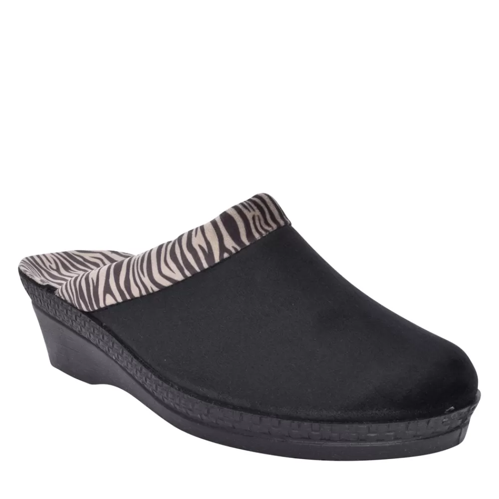 Ladies ROHDE Ladies 2465 Neustadt Mule Slipper In Black