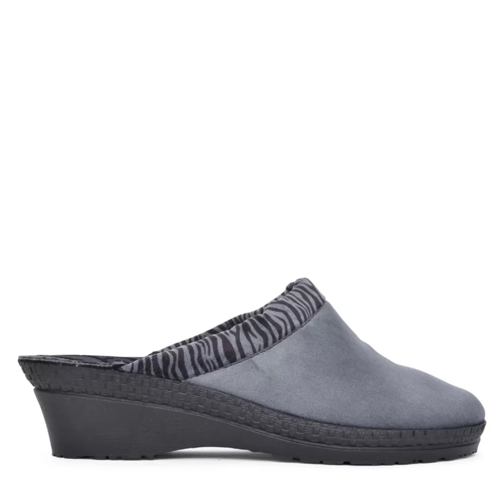 Ladies ROHDE Ladies 2465 Neustadt Mule Slipper In Grey