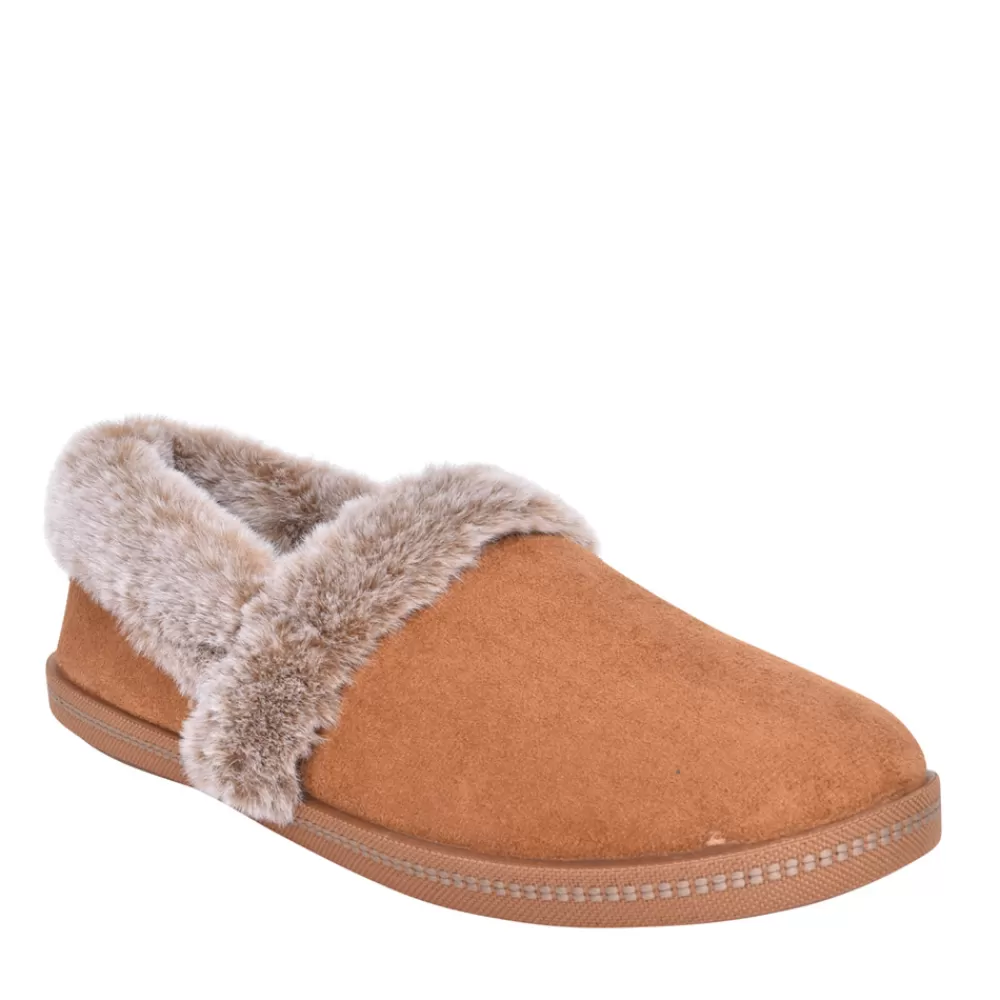 Ladies SKECHERS Ladies 32777 Cozy Campfire Slipper In Tan