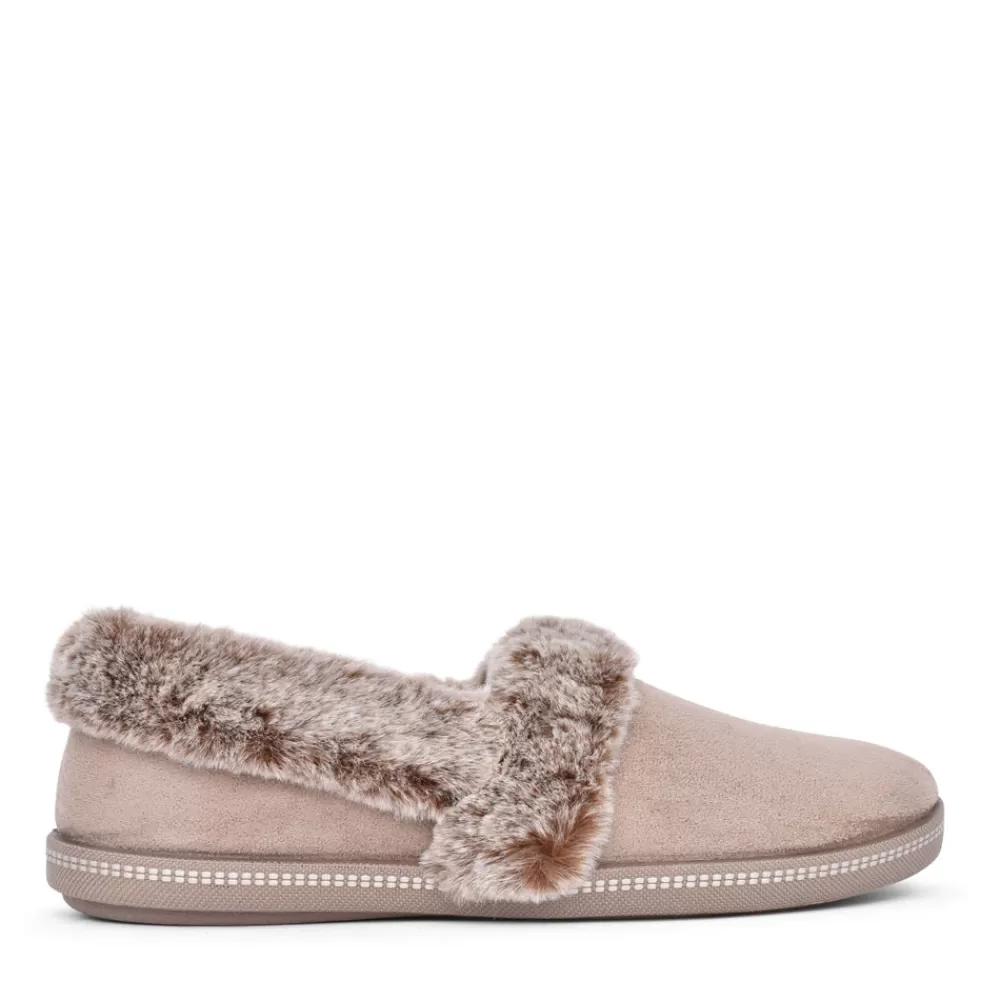 Ladies SKECHERS Ladies 32777 Cozy Campfire Slipper In Taupe