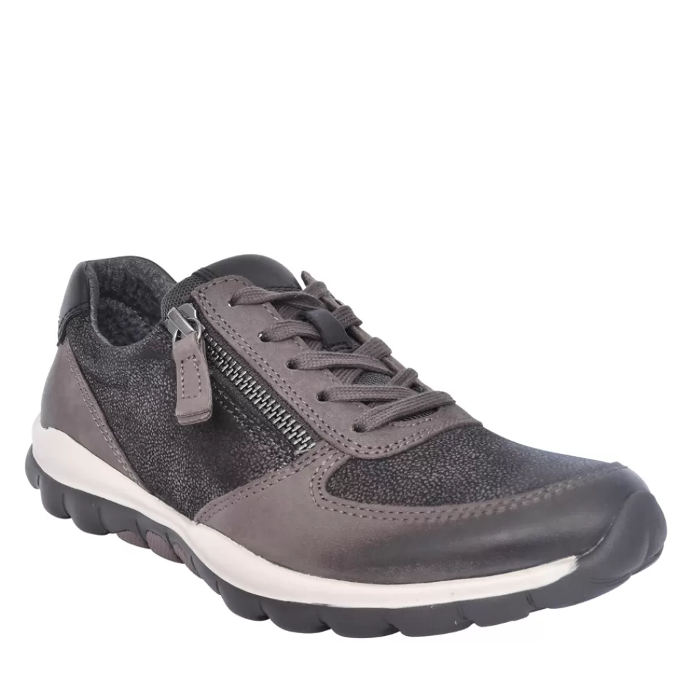 Ladies GABOR Ladies 36.968 Fantastic Laced Trainer In Charcoal