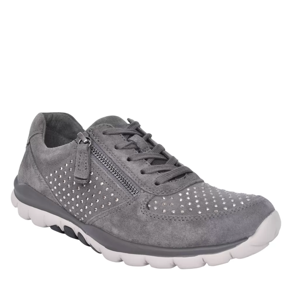 Ladies GABOR Ladies 36.968 Fantastic Laced Trainer In Grey