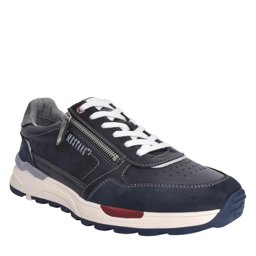 Mens MUSTANG Ladies 4186301 Laced Trainer In Navy