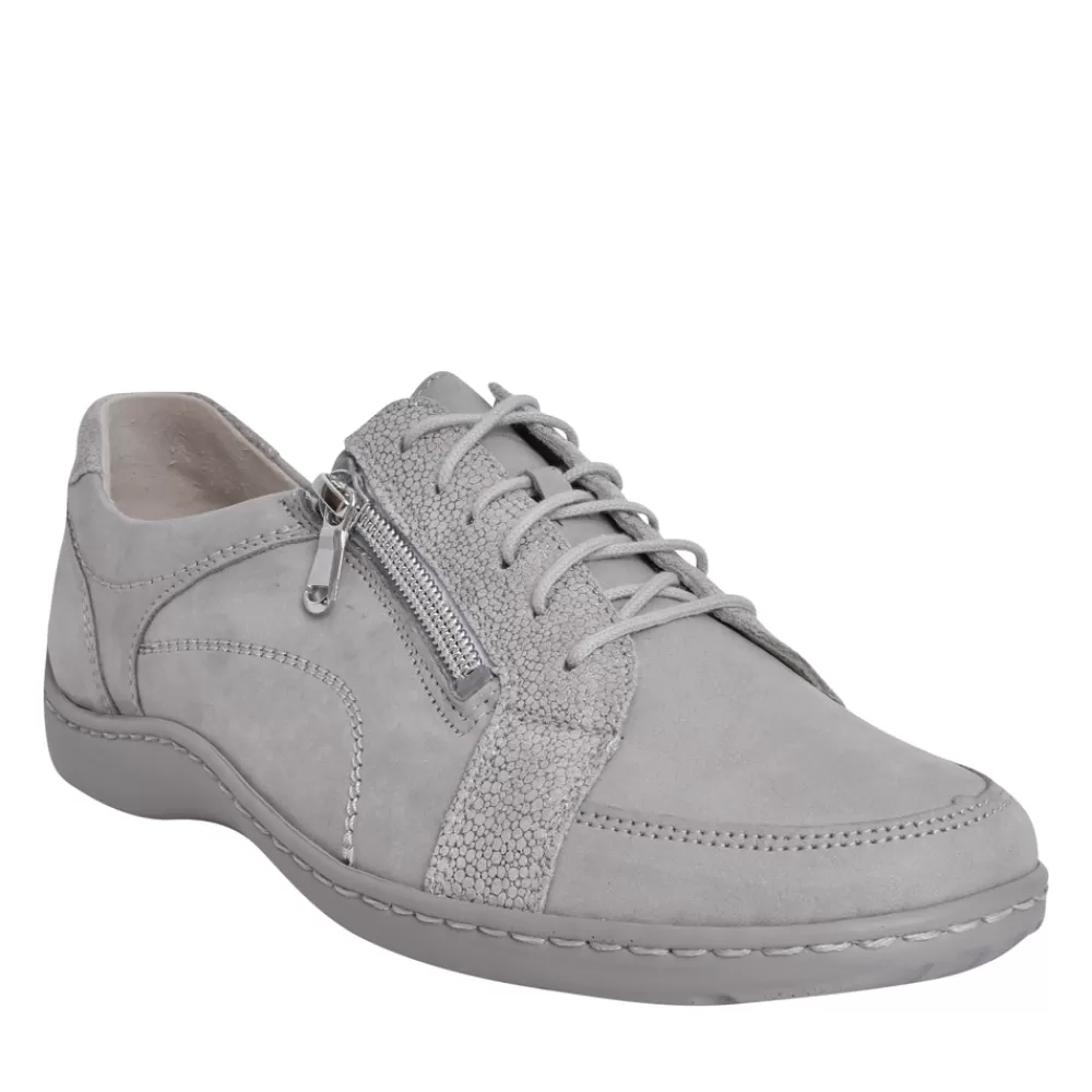 Ladies WALDLAUFER Ladies 496042 Henni Casual Shoe In Grey