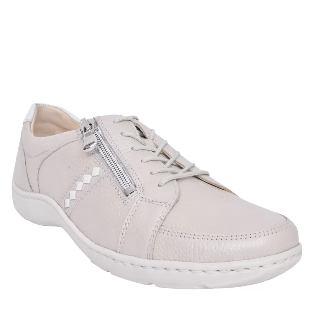 Ladies WALDLAUFER Ladies 496054 Henni Laced Shoe In Beige