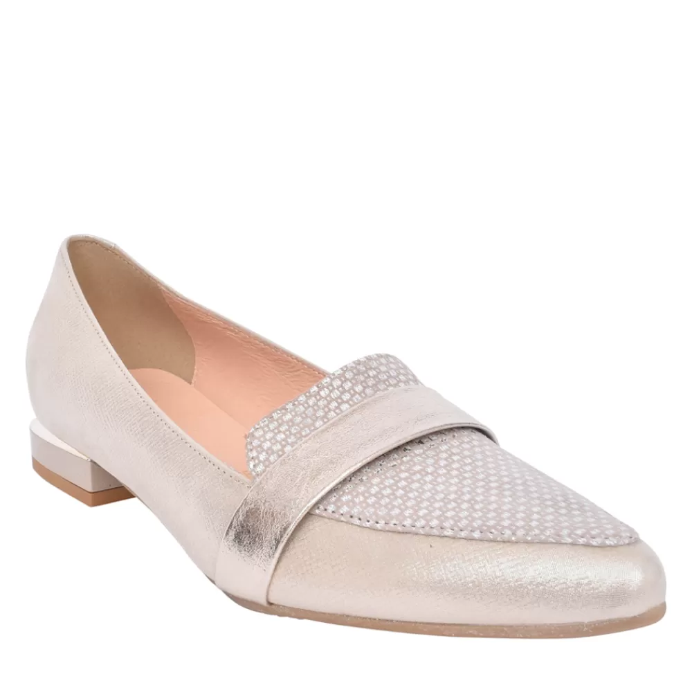 Ladies BIOECO Ladies 5971 Slip-On Shoe In Gold Interest