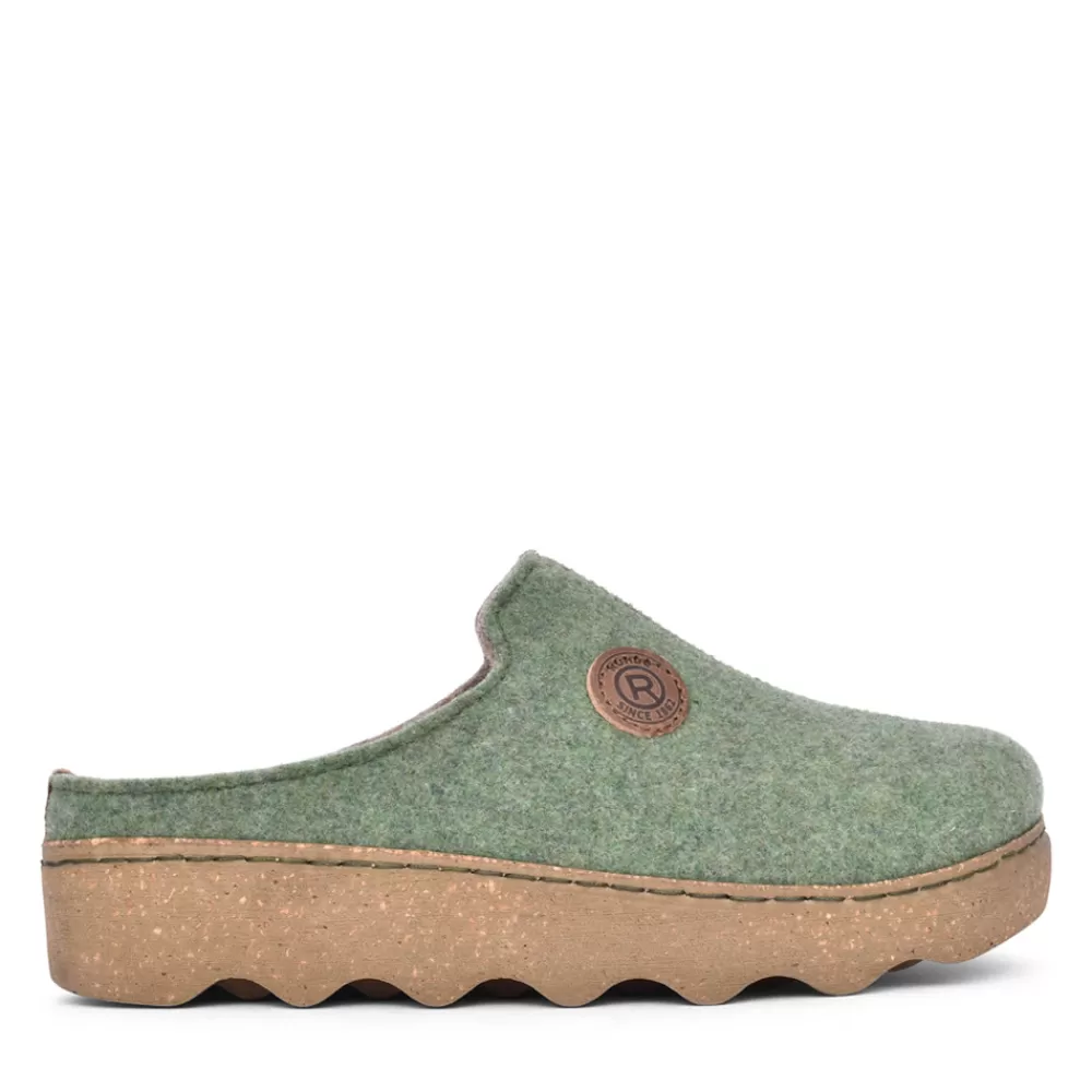 Ladies ROHDE Ladies 6120 Goggia Mule Slipper In Green