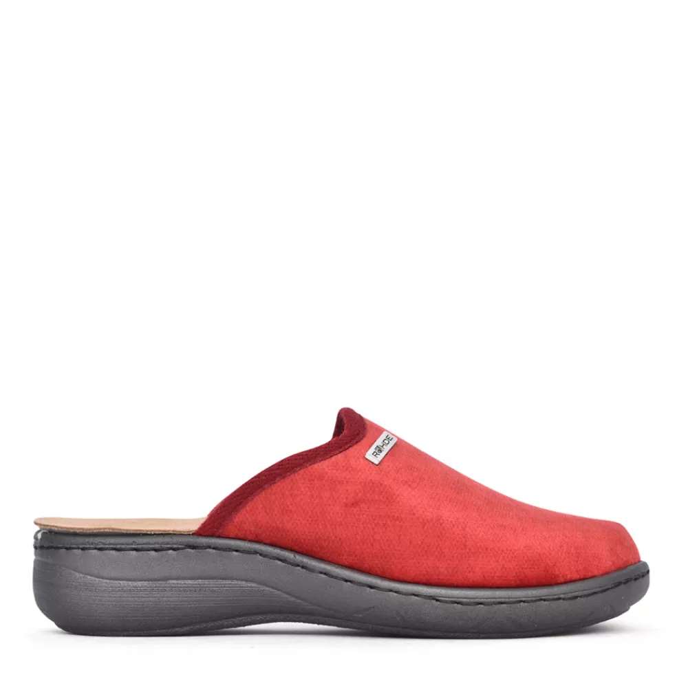 Ladies ROHDE Ladies 6853 Pietroburgo Mule Slipper In Red