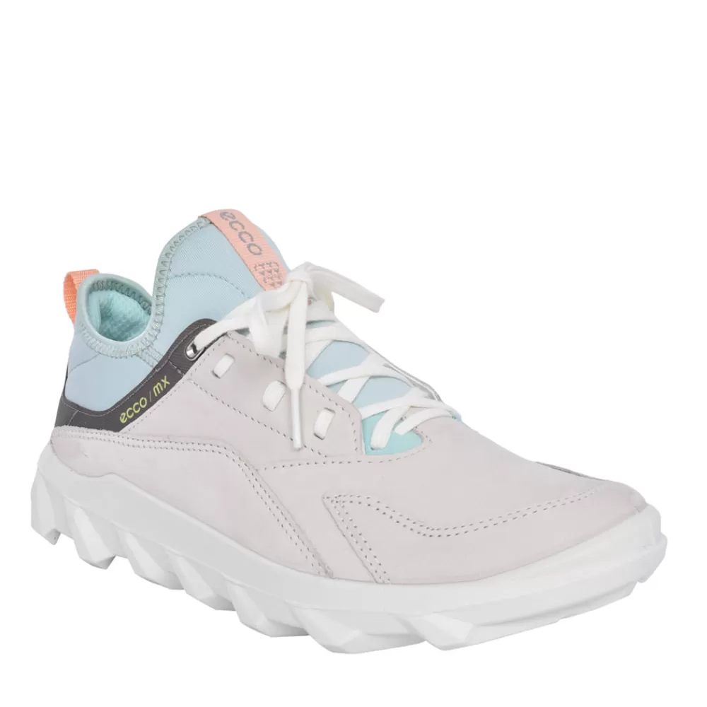 Ladies ECCO Ladies 820183 Laced Trainer In Light Grey