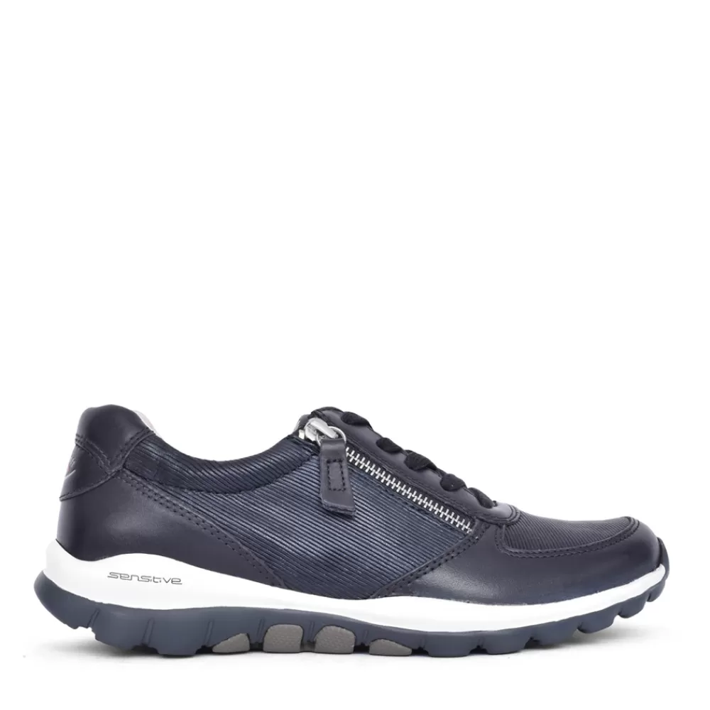 Ladies GABOR Ladies 86.968 Laced Trainer In Navy