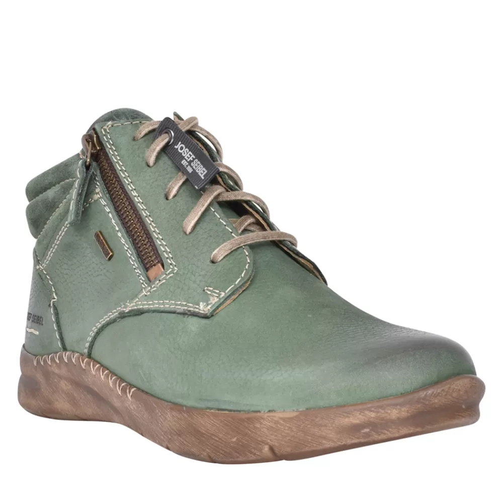 Ladies JOSEF SEIBEL Ladies 91752 Conny52 Ankle Boot In Green