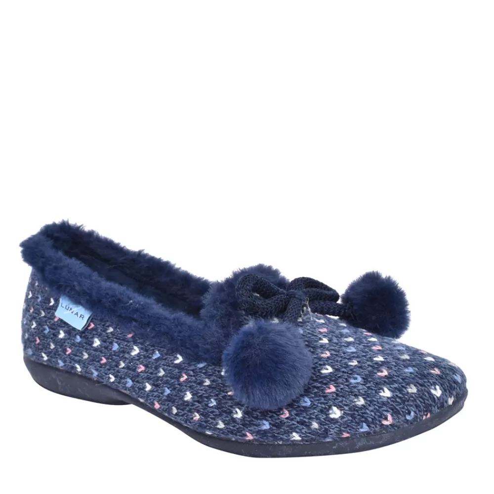 Ladies LUNAR Ladies Alaska Kln175 Slipper In Blue